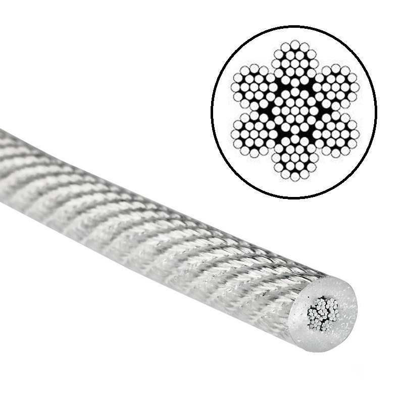 ТРОСС СТАЛЬ В ПВХ (DIN 3055)